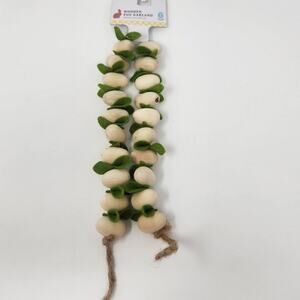Wooden Easter Egg Garland Decor